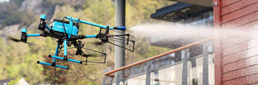 Application of High Pressure Washing Drone