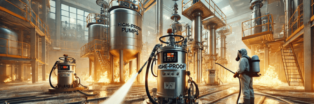 Importance of Flame Proof High Pressure Pumps in Chemical Cleaning Process