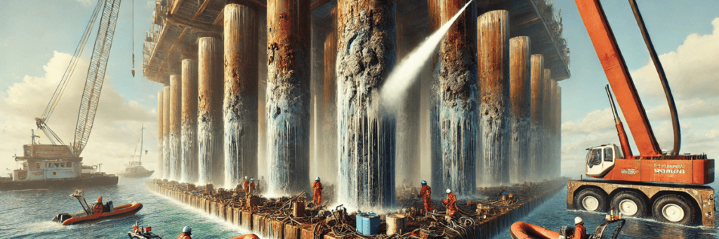 Why Corrosion Should Be Removed from Pilings with a High-Pressure System