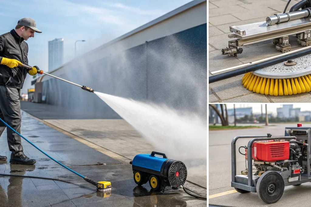High Pressure Water Jet Cleaners with Accessories