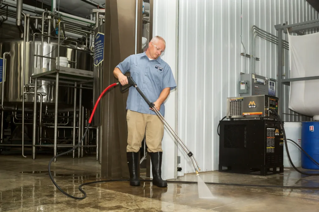 Hot-Water Floor Pressure Washers